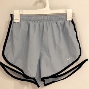 Blue small Nike running shorts